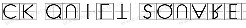 CK Quilt Squares字体转换